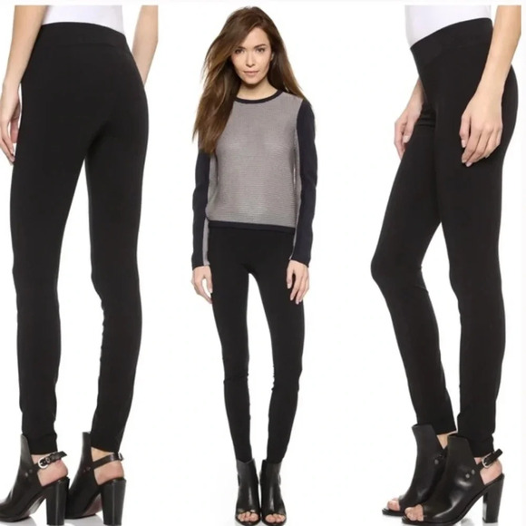 ! Helmut Lang Reflex Skinny Leggings Black #SW-PT0314 - Picture 1 of 5
